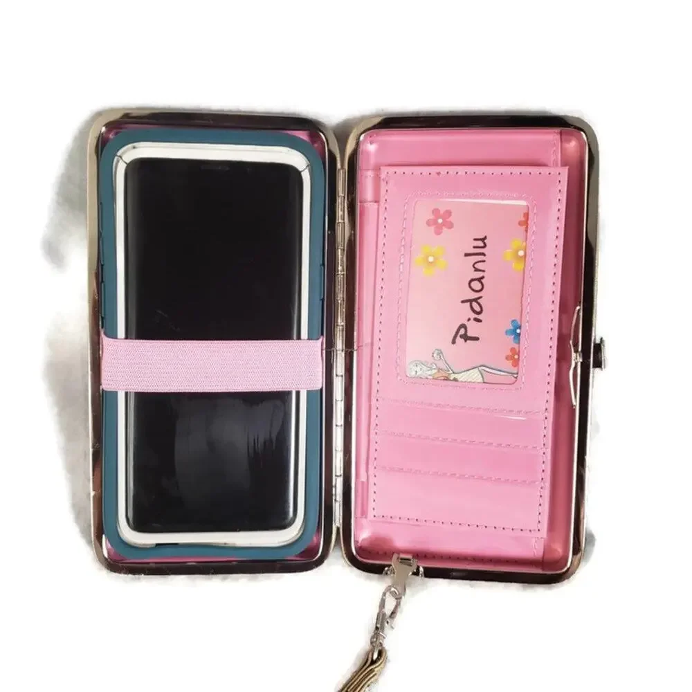Cell Phone Card Money Holder Women's Wallet With Detachable Wrist Strap